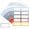 pawpoem 120 PCS Etichette Adesive Colorate, Etichette Nome Scuola per Bambini, Etichette Scuola per Libri e Quaderni, Etichette Adesive Personalizzate per Scuola, Quaderni, Libri e Materiale