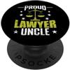 lawyer uncle attorney pride legal humor Orgoglioso avvocato zio legale aquila orgoglio PopSockets PopGrip Adesivo