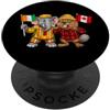 Cote D'Ivoire Ivory Coast Canada Roots Bandiera Canada Costa d'Avorio Radici canadese-avoriane PopSockets PopGrip Adesivo