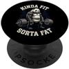 Allenamento Palestra Sollevamento Pesi G Kinda Fit Sorta Fat PopSockets PopGrip Adesivo
