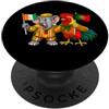 Cote D'Ivoire Portugal Ivory Coast Roots Bandiera Portogallo Costa d'Avorio Portoghese-avoriane PopSockets PopGrip Adesivo