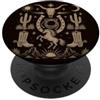 Retro Cowboy Desert Western Apparel Grafica country vintage Western Revival Cowboy Redeo PopSockets PopGrip Adesivo