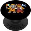 Cote D'Ivoire Ivory Coast Scotland Roots Bandiera Scozia Costa d'Avorio Radici scozzese-avoriane PopSockets PopGrip Adesivo