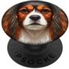 CKCS Gifts And Dog Lover Tees by taiche Re Carlo Cavalier Spaniel Pet Ritratto PopSockets PopGrip Adesivo