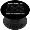 Funny Math Teacher Algebra Geometry Gift Non capisci la formula dei problemi di algebra dell'insegnante di matematica PopSockets PopGrip Adesivo