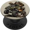 Jeff Hobrath Divertente Bigfoot Off-Road Truck Sasquatch Vintage 4x4 Cartoon PopSockets PopGrip Adesivo