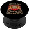 Lucky Boxing Designs Design divertente con scritta Just A Dad Who Loves Boxing PopSockets PopGrip Adesivo
