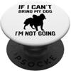 maglietta per capelli papillon mamma dis papillon dog Se non posso portare il mio cane non ci vado PopSockets PopGrip Adesivo