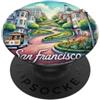Happy Destiny San Francisco, CA USA California Bay area, il molo, PopSockets PopGrip Adesivo