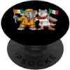 Ivory Coast Cote D'Ivoire Italy Roots Bandiera Italia Costa d'Avorio Radici italo-avoriane Eredità PopSockets PopGrip Adesivo