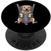 Labrador Retriever Puppy Lover PS Divertente cucciolo di Labrador Retriever in un marsupio per gli amanti dei cani PopSockets PopGrip Adesivo