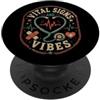 Pulseart Segni Vitali e Vibes - Cuore Medico Design PopSockets PopGrip Adesivo
