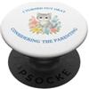 Funny Parenting Mi sono scoperto ok considerando il genitore divertente gatto carino PopSockets PopGrip Adesivo