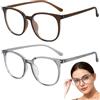 OPVYAEU Set da 2 Occhiali Anti Luce Blu Senza Gradazione, Occhiali Trasparenti Uomo Donna per Computer, Studio e Gaming, Protezione Occhi Contro la Luce Blu e l'Affaticamento Visivo