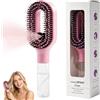 LTFIOON Spazzola districante 2 in 1 con Spray e Serbatoio 50 ml, Spazzola Antistatica per Capelli Umidi e Asciutti, Anti-Crespo, Districa Capelli Ricci, Ondulati e Lisci - Regalo per Donne (Rosa)