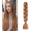 jooceebaby #30 Tonalità Marrone Extension Per Treccine Africane 24 Kanekalon Treccia Capelli Ombre Jumbo Extension Capelli Fibra Sintetica Treccia Di Scatola Crochet Twist Intrecciare