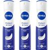 Nivea Protect & Care Deodorante Spray Antitraspirante 72h Senza Alcool - Non Irritante, Cura Delicata Con Profumo di Nivea Creme, Uomo Donna, 150 ml (3)