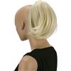 CAISHA Panino Pezzo Di Capelli Treccia Con Clip A Farfalla Nodo Per Capelli Acconciatura Da Sposa Panino Hepburn Cravatta Per Capelli Biondo Platino H413