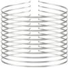 SEWACC 10 elastici per capelli in acciaio inox, 3 mm, cerchietto per capelli da donna, colore argento, ideale per tutti i giorni e le feste