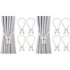 OTraki 4 Pezzi Ferma Tende con Calamite, Fermatenda Magnetici Resistenti per Interni ed Esterni, Ferma Tende con Calamita per Tutti i Tipi di Tendaggi, Beige (Confezione da 2)