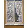 HomeMaison bonne-Femme - Coppia di Tende a Pizzo, Poliestere, Bianco, 120 x 60 cm