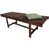 Relaxdays Panca, 2 posti, terrazza, Balcone, Senza Schienale, Abete, HxBxT:35x110x38 cm, Marrone
