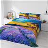 Italian Bed Linen Parure Lenzuola Matrimoniale 100% Cotone Sogni d'Autore, Completo Letto 2 Piazze con Lenzuolo Sopra e 2 Federe, Stampa Digitale Alta Definizione, Made in Italy, SD12