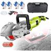 Generic Scanalatrice elettrica da parete, 4000 W, scanalatura a parete, 7500 giri/min, utensile per tagliare calcestruzzo a 360° per scanalatura precisa, accessori inclusi