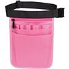 Leeadwaey Borsa per infermieri Marsupio Extra Pocket Quick Pick Organizer Pouch Rosa