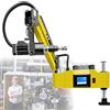 Generic Maschiatrice elettrica, servomotore per acciaio, alluminio, rame, ferro, legno, plastica, braccio universale a 360°, design a sbalzo, compatibile M3-20