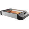 Taurus - Tostapane Orizzontale Neptuno Legend 1000W | Superficie 25x20 cm | 3 Resistenze al Quarzo | Segnale acustico | 4 fette | Vassoio raccoglibriciole | Inox | Avvolgicavo
