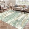 BEIMO Tappeto Salotto Pelo Corto, Moderno Tappeto Camera Da Letto, Tappeti Antiscivolo Lavabile, Grande Tappeti Astratto per Cameretta, Soggiorno, Sala, Scendiletto, Verde Salvia, 300x400cm