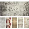 Olivo Tappeti OLIVO.shop ULISSE Tappeto cucina assorbente, Passatoia antiscivolo lavabile, Tappeto cucina pvc, 6 disegni e varie misure. (WALL FLOWERS, 50x230 cm)
