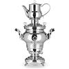 BEEM K 1300.220 SAMOWAR Odessa-3 l, Tea Maker Elettrico 1.800 W, Acciaio Inox, Contenitore per Acqua da 3 Litri, teiera da 1 litro, Adatta per Uso privato, alberghiero, gastronomico
