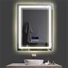 Turefans Specchio da Bagno Bluetooth,Due Colori (Bianco Freddo/Bianco Caldo)，Display LCD, 60 * 80cm