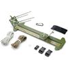 FACULX Jig Tool, kit di braccialetti regolabili in acciaio inossidabile per fai da te, macchina per intrecciare la corda per campeggio ed escursionismo (verde scuro)
