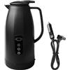 GBKDQQ Bollitore elettrico portatile in acciaio inox, 12 V, 24 V, 1,2 litri, bollitore elettrico per auto, 12 V, veloce con accendisigari per acqua calda, caffè, tè, camion, viaggio, campeggio