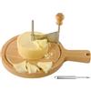 Generico Arricciatore Di Formaggio A Rotella, Utensili Da Forno Antiscivolo Con Manico, Taglia Fiori di Formaggio con Base in Legno, Per Cioccolato Dessert Forniture per Dolci Cucina Casa Ristorante Caffè