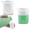 VGECEE 2 Pezzi Misurino per Bucato, 150 ML Detersivo Dosatore Misurini in Silicone Misurini Liquidi Riutilizzabile Sfera Dosatrice per Lavatrice con Scala per Detersivo Liquido, Fai da Te, Cera