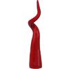 sicilia bedda - Corno Portafortuna Ceramica Caltagirone Dipinto e Decorato a Mano - Prodotto 100% Artigianale (Rosso, Altezza 26x6)