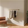 pamo Asta appendiabiti industriale Loft Design - FINN - Portasciugamani o appendiabiti con montaggio a parete o a soffitto | in bagno o camera da letto in tubi robusti in oro