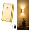 Toowell 1 Pack Lampada da parete interna batteria con sensore di movimento, oro