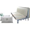 EFFETTO CASA Materasso poliuretano prontoletto Matrimoniale 160x190 + Coppia Cuscini MEMORY Aloe