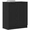 vidaXL Credenza Rovere Nero 60 x 30 x 70 cm Legno Multistrato, Soggiorno, credenza Rettangolare Moderna, Mobile Resistente per riporre, Elegante Buffet Decorativo