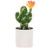 Generico Bonsai di Cactus Finto in Vaso Piccolo, Pianta Decorativa da Tavolo senza Manutenzione, Cactus Artificiale Realistico per Casa Ufficio e Scrivania