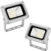 Tashace Faretto LED da Esterno Impermeabile IP65 da 10 W, faretto da Parete a Bassa Tensione CC da 12 V, Luce di Sicurezza for Esterni, for casa, Piazza, Cortile, Garage, Strada, vialetto.(2 Packs)