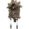 WALPLUS Orologio Da Parete Orologio a cucù Moderno Home Decor Decorazione Della Strofa Classico Cucina Soggiorno Casa Cucù Marrone Vintage 20.2x37cm