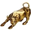 Generic Statua di toro di Wall Street, statua in resina a forma di toro della fortuna, decorazione per la casa, decorazione per la scrivania, mascotte ricchezza e carriera (oro)