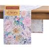 Maison d' Hermine Maison d'Hermine Runner da tavolo in 100% cotone, lunghezza 150 cm, per casa, cucina, sala da pranzo, feste, matrimoni, Primavera Estate (Floral Love, 50 cm x 150 cm)