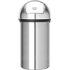 Brabantia Push Bin Pattumiera con Apertura a Spinta, 60 l, Inox Satinato